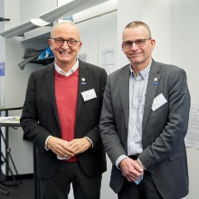 Helge Dahle (Universität Bergen) und Rainer Helmig (Universität Stuttgart)