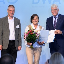 DWA Ehrennadel award for Prof. Dr.-Ing. Silke Wieprecht