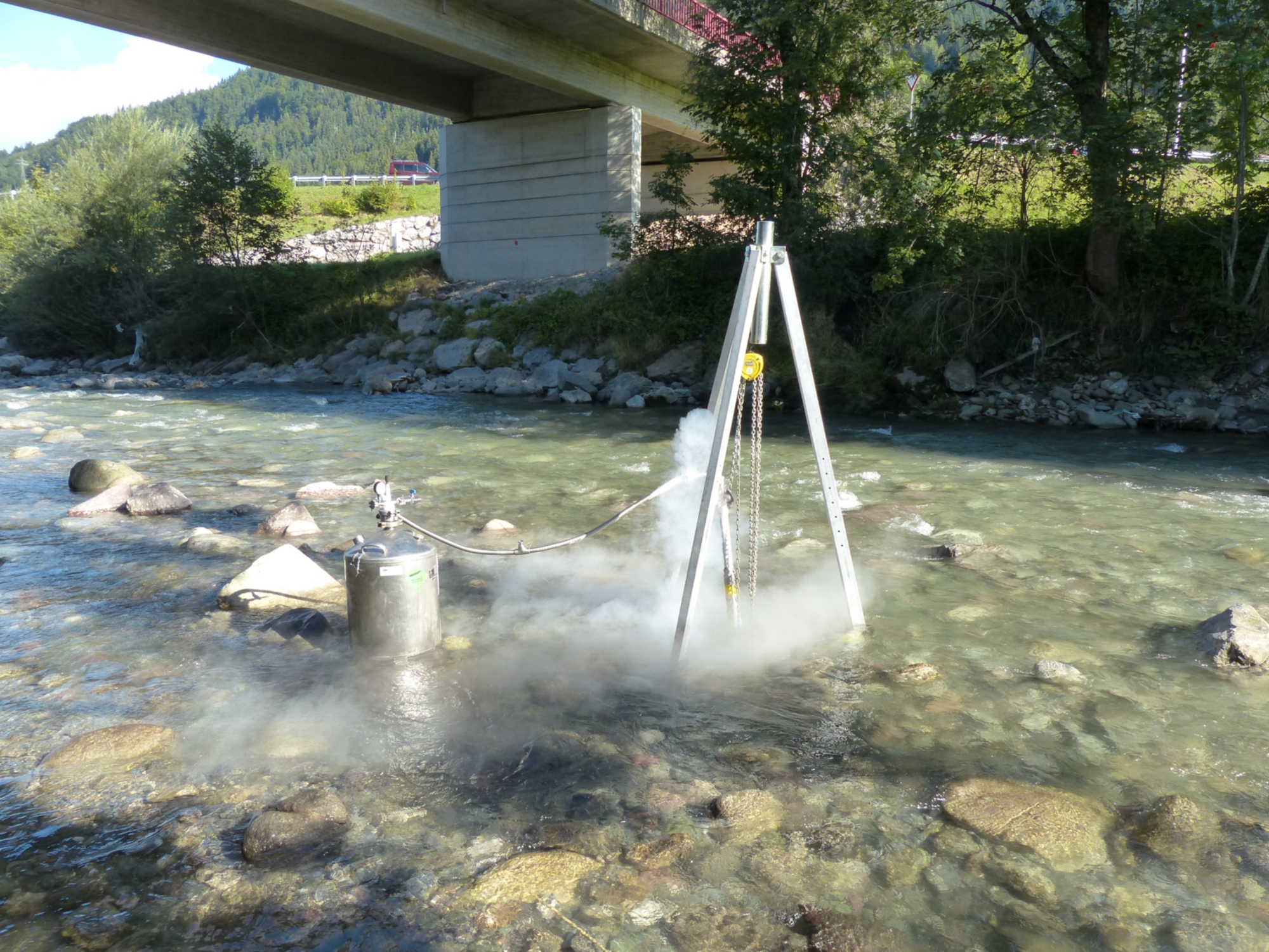Kolmationserscheinungen in einer Restwasserstrecke